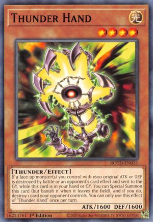 Thunder Hand (ROTD-EN031) - Rise of the Duelist 1st Edition