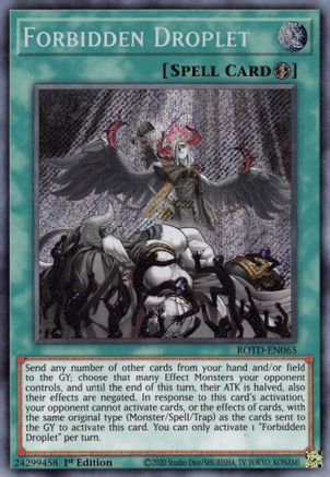 Forbidden Droplet (ROTD-EN065) - Rise of the Duelist 1st Edition