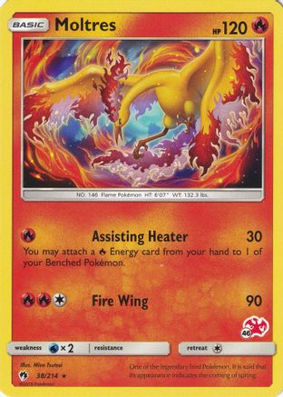 Moltres - 38/214 (#46 Charizard Stamped) 38 -