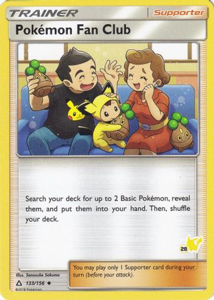 Pokemon Fan Club - 133/156 (#28 Pikachu Stamped) 133 -