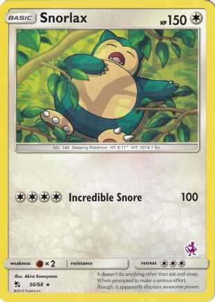 Snorlax - 50/68 (Mewtwo Stamped) 50 -