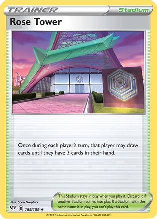 Rose Tower 169/189 - Reverse Holofoil