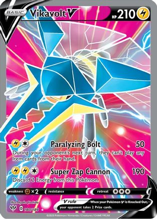 Vikavolt V (Full Art) 180/189 - Holofoil