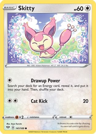 Skitty 141/189 - Reverse Holofoil