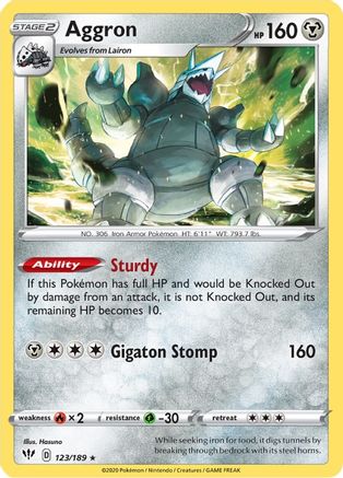 Aggron 123/189 - Reverse Holofoil