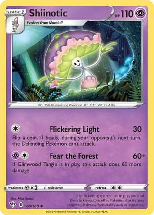 Shiinotic 80/189 - Reverse Holofoil