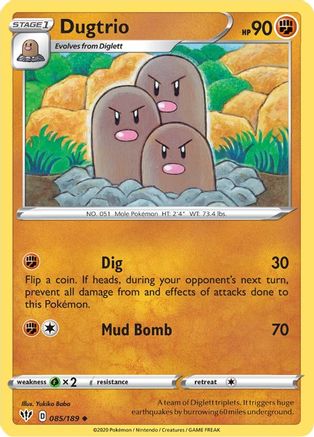 Dugtrio 85/189 - Reverse Holofoil