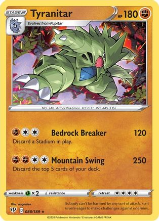 Tyranitar 88/189 - Reverse Holofoil