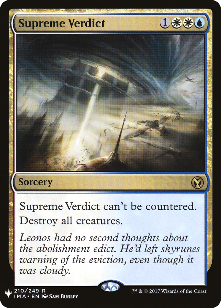 Supreme Verdict (LIST-IMA-210) -