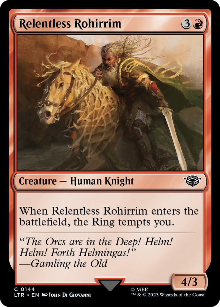 Relentless Rohirrim (LTR-144) -