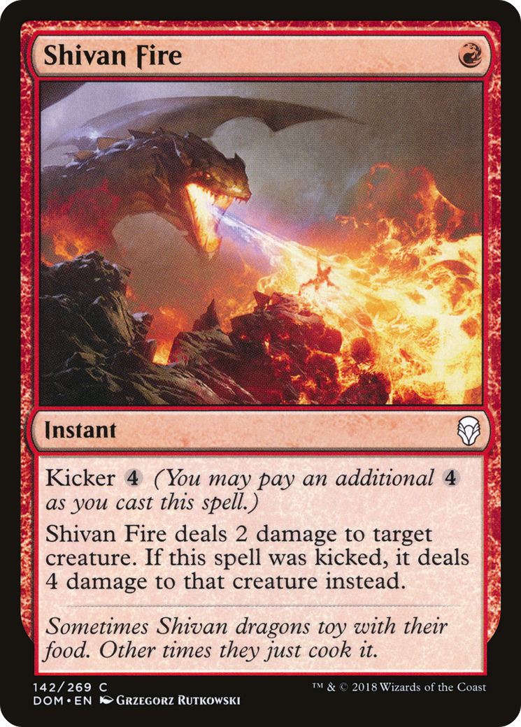 Shivan Fire (DOM-142) -  Foil