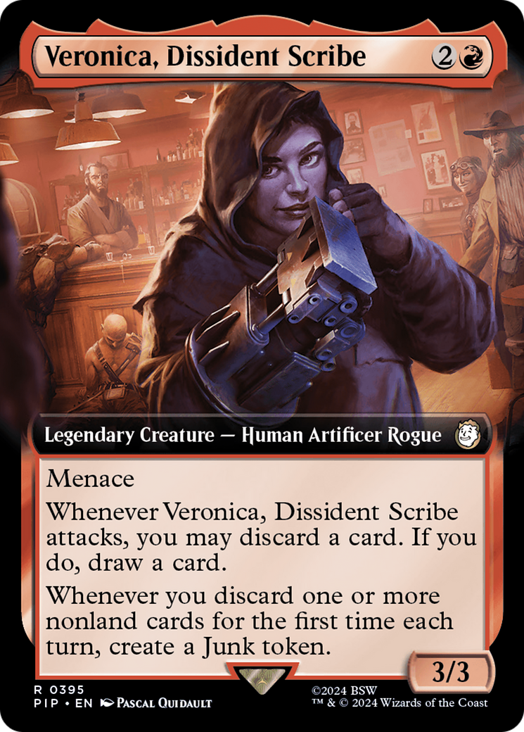 Veronica, Dissident Scribe (PIP-395) - : (Extended Art) Foil