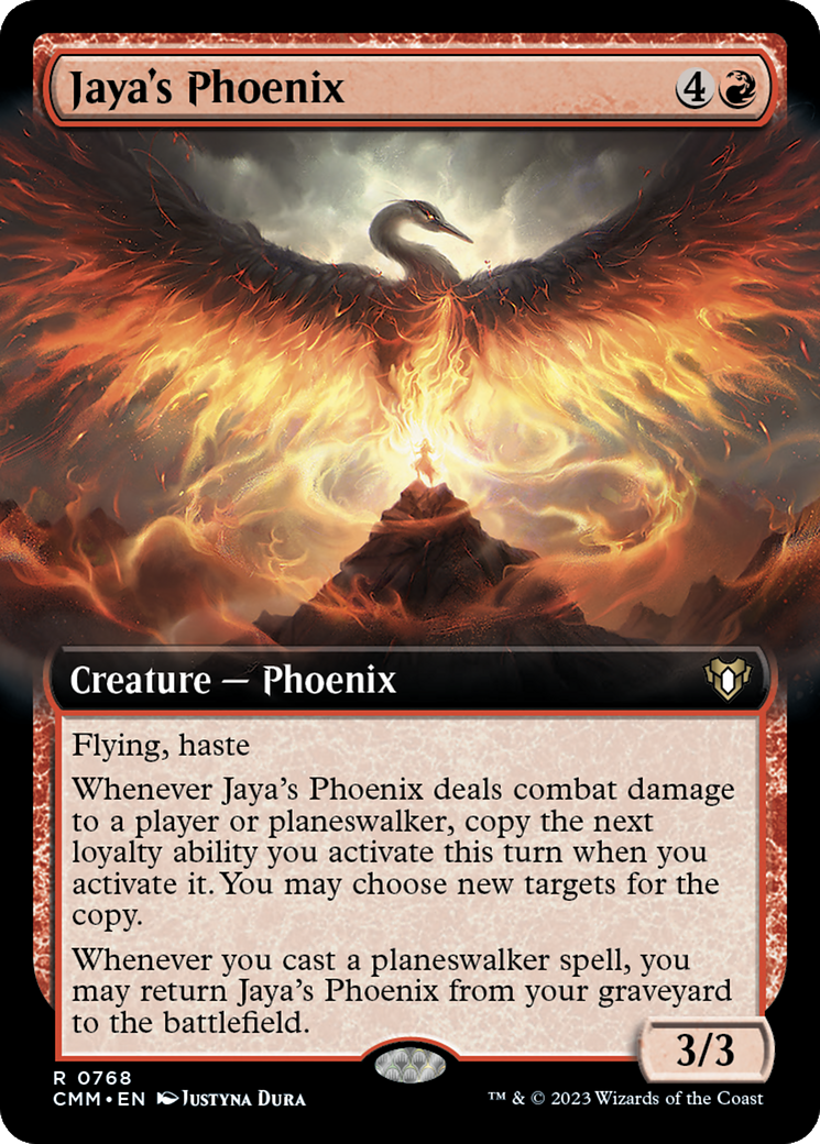 Jaya's Phoenix (CMM-768) - : (Extended Art) Foil