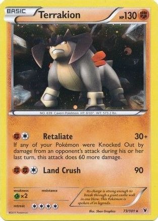 Terrakion - 73/101 (Cosmos Holo) 73 - Holofoil