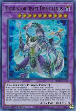 Gladiator Beast Domitianus (MP20-EN165) - 2020 Tin of Lost Memories 1st Edition