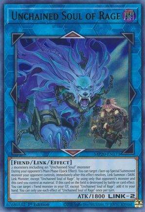 Unchained Soul of Rage (MP20-EN173) - 2020 Tin of Lost Memories 1st Edition