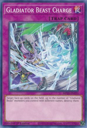 Gladiator Beast Charge (MP20-EN193) - 2020 Tin of Lost Memories 1st Edition