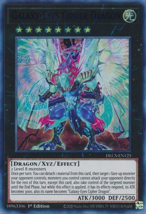 Galaxy-Eyes Cipher Dragon (Blue) (DLCS-EN125) - Dragons of Legend: The Complete Series 1st Edition