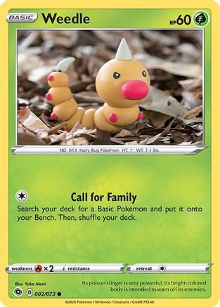 Weedle 2/73 - Reverse Holofoil