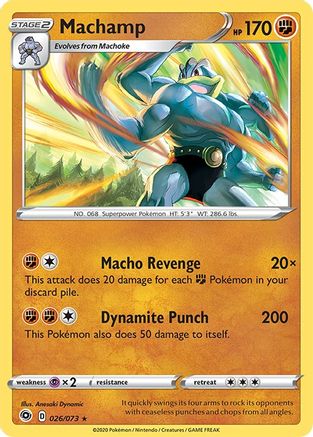 Machamp 26/73 - Reverse Holofoil