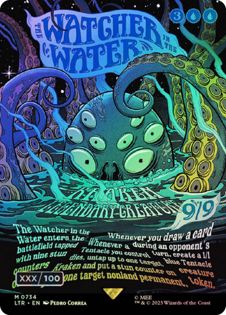 The Watcher in the Water (LTR-734Z) -  (Borderless) Foil