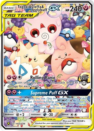 Togepi & Cleffa & Igglybuff GX - 143a/236 143a/236 - Holofoil