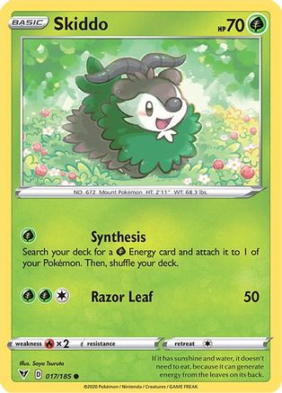 Skiddo 17/185 - Reverse Holofoil