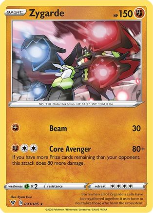 Zygarde 93/185 - Holofoil