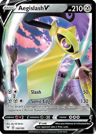 Aegislash V 126/185 - Holofoil