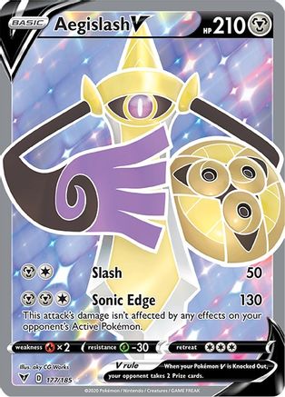 Aegislash V (Full Art) 177/185 - Holofoil