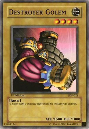 Destroyer Golem (SDK-028) - Starter Deck: Kaiba Unlimited