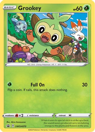 Grookey - SWSH070 SWSH070/307 - Holofoil