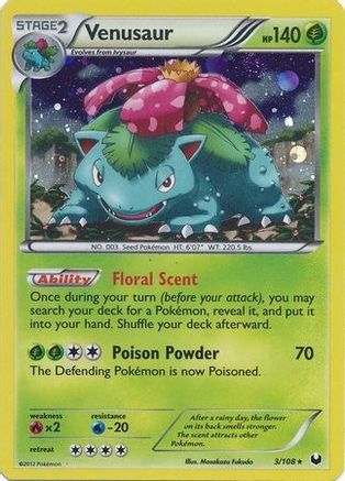 Venusaur - 3/108 (Cosmos Holo) 3 - Holofoil