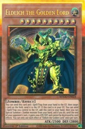 Eldlich the Golden Lord (MAGO-EN024) - Maximum Gold 1st Edition