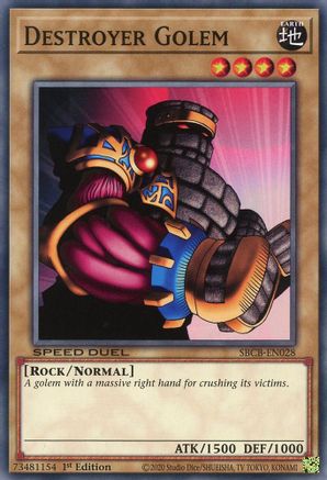 Destroyer Golem (SBCB-EN028) - Speed Duel: Battle City Box 1st Edition