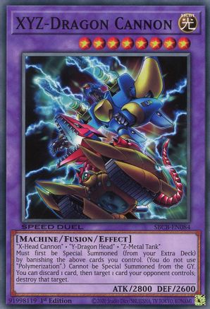 XYZ-Dragon Cannon (SBCB-EN084) - Speed Duel: Battle City Box 1st Edition