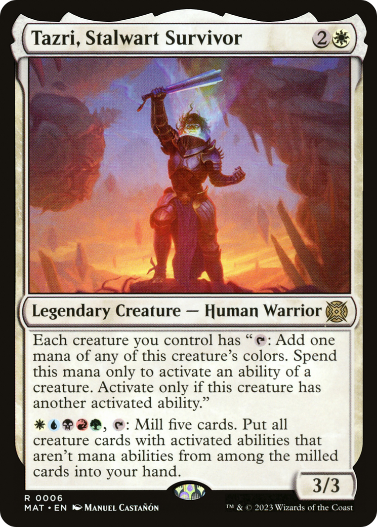 Tazri, Stalwart Survivor (MAT-006) -  Foil