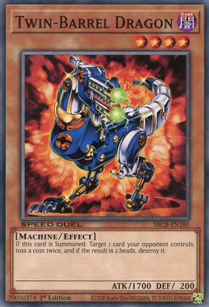 Twin-Barrel Dragon (SBCB-EN180) - Speed Duel: Battle City Box 1st Edition