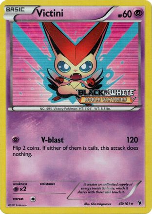 Victini - 43/101 (Prerelease) 43 - Holofoil