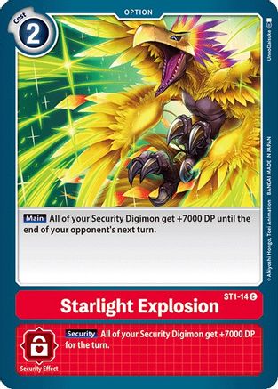 Starlight Explosion (ST1-14) - Starter Deck 01: Gaia Red