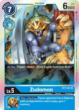 Zudomon - BT1-041 (BT1-041) - Release Special Booster 1.0 Foil