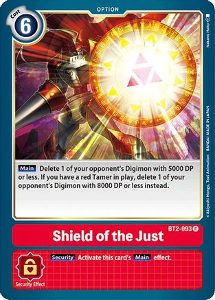 Shield of the Just (BT2-093) - Release Special Booster 1.0