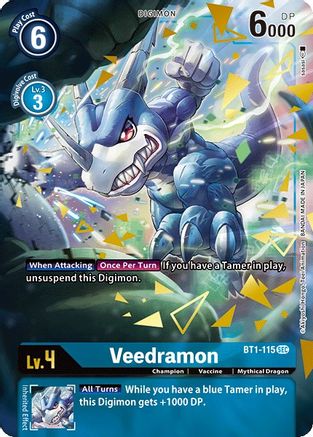 Veedramon (Secret Rare) (Alternate Art) (BT1-115) - Release Special Booster 1.0 Foil