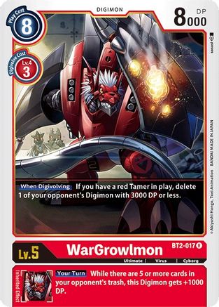 WarGrowlmon (BT2-017) - Release Special Booster 1.0