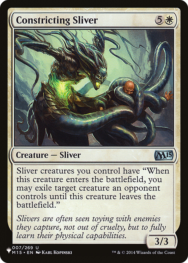 Constricting Sliver (LIST-M15-7) -