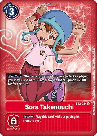 Sora Takenouchi (Box Topper) (BT2-084) - Release Special Booster 1.0