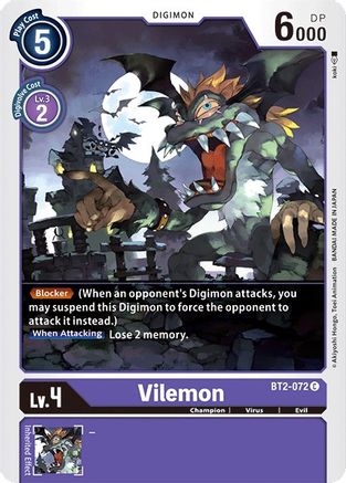 Vilemon (BT2-072) - Release Special Booster 1.0