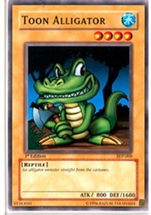 Toon Alligator (SDP-009) - Starter Deck: Pegasus 1st Edition