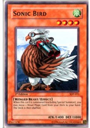 Sonic Bird (SDP-011) - Starter Deck: Pegasus 1st Edition