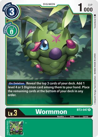 Wormmon (BT3-047) - Release Special Booster 1.5